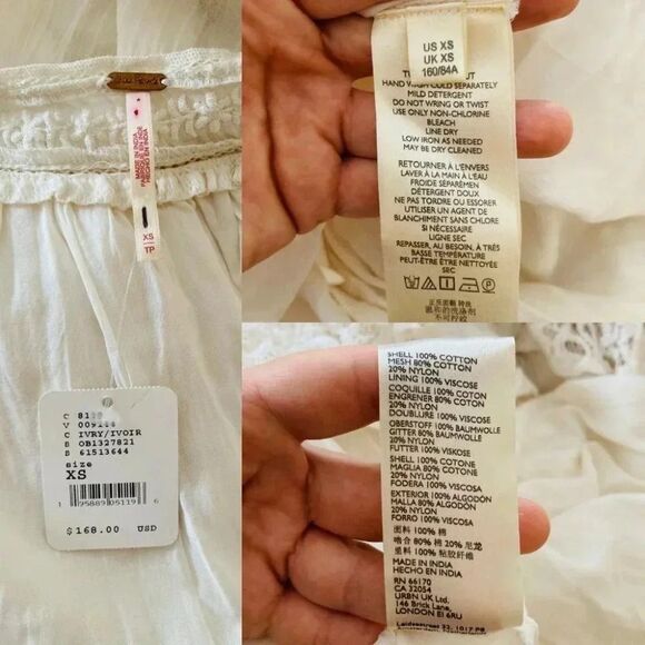 Free People Carla Lace Dress Size XS NWT $168 - Picture 7 of 12